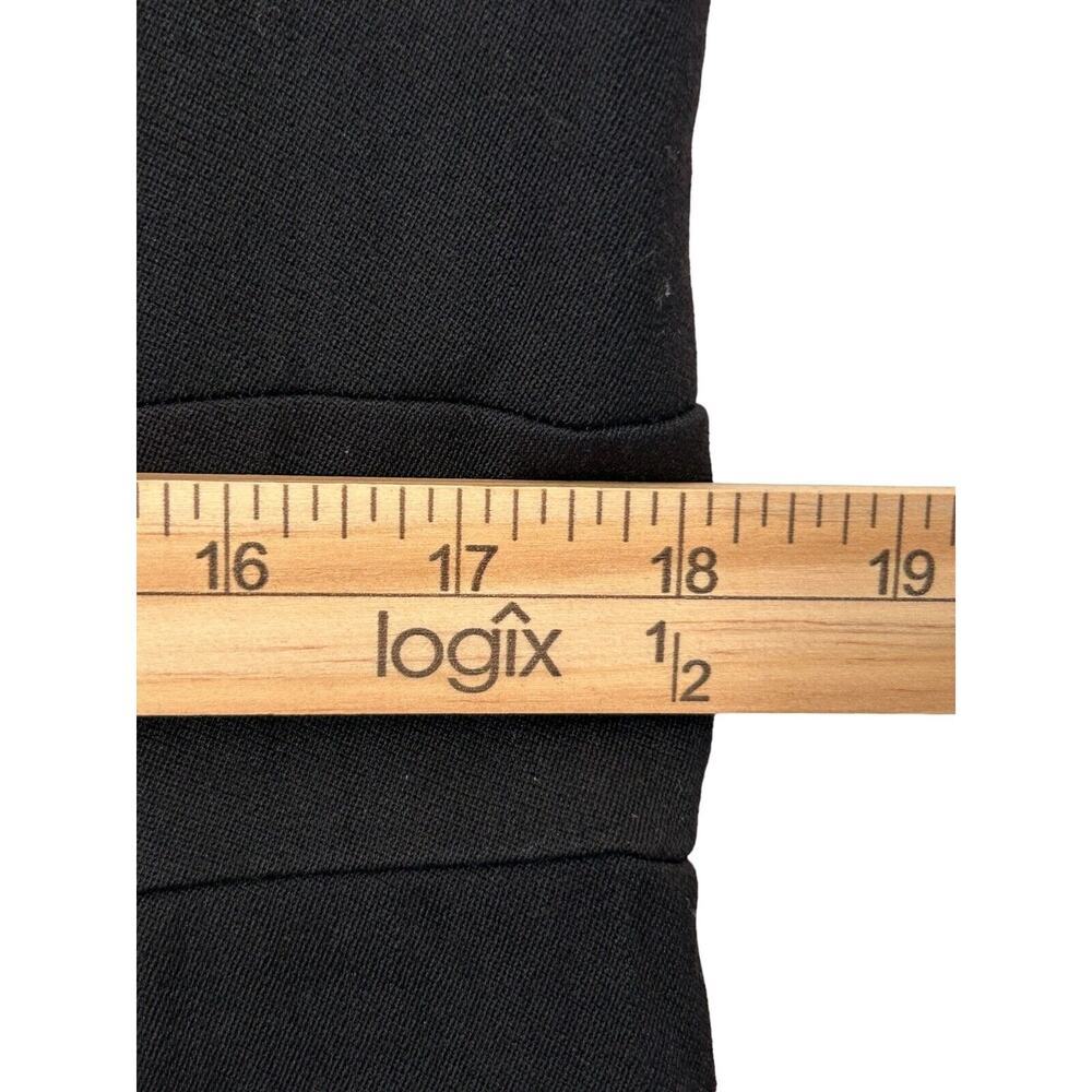 Ann Taylor Dress Womens Size 14 Black Sleeveless Zippered Back Slit Sheath - Picture 10 of 13